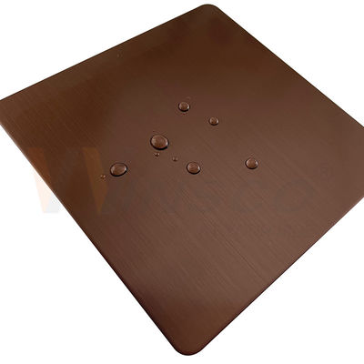 Los GB 201 304 316 de la rayita de la hoja de acero de color inoxidable de Brown PVD aceptan modificado para requisitos particulares