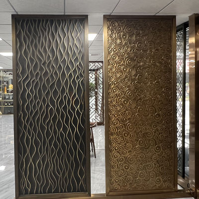 Laser que corta la división de acero inoxidable de la pantalla para la decoración de la puerta