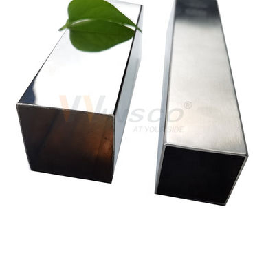Tubo cuadrado de acero inoxidable Inox de 20 mm x 20 mm