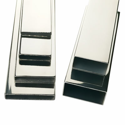 Tubo rectangular hueco decorativo de acero inoxidable