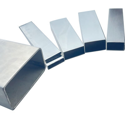 Tubo rectangular hueco decorativo de acero inoxidable