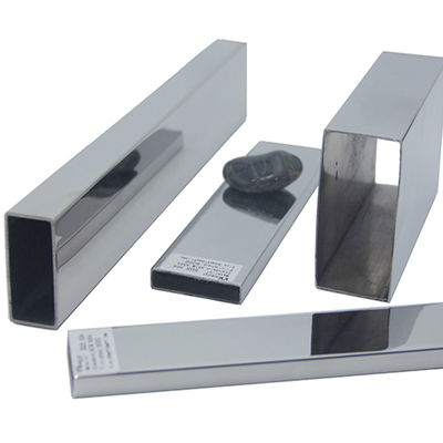Tubo rectangular hueco decorativo de acero inoxidable