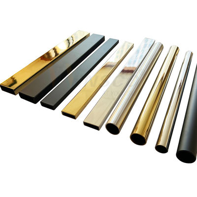 Dinar 304 tubo de acero inoxidable de 316 de Pvd del color 8k 18k del espejo del cuarto de baño de toalla del estante del tubo de la ducha accesorios de los recintos