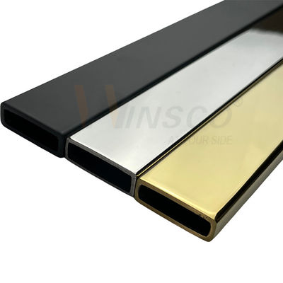 Dinar 304 tubo de acero inoxidable de 316 de Pvd del color 8k 18k del espejo del cuarto de baño de toalla del estante del tubo de la ducha accesorios de los recintos