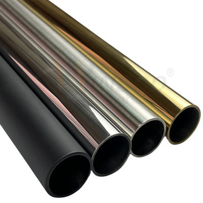 Dinar 304 tubo de acero inoxidable de 316 de Pvd del color 8k 18k del espejo del cuarto de baño de toalla del estante del tubo de la ducha accesorios de los recintos