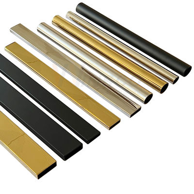 Dinar 304 tubo de acero inoxidable de 316 de Pvd del color 8k 18k del espejo del cuarto de baño de toalla del estante del tubo de la ducha accesorios de los recintos