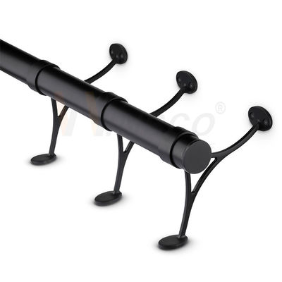 el tubo de acero inoxidable de la ronda de 42.4m m 48.3m m 63.5m m Inox pulió el tubo 201 de Matt Colored Surface Foot Rail 304 316