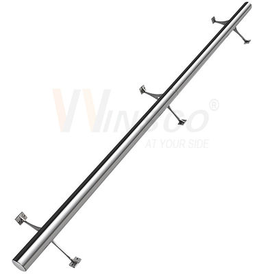 el tubo de acero inoxidable de la ronda de 42.4m m 48.3m m 63.5m m Inox pulió el tubo 201 de Matt Colored Surface Foot Rail 304 316