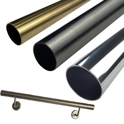 Escalera moderna Kit Ss 201 tubo de acero inoxidable de la barandilla 304 316 alrededor del diámetro de 33.7m m 38m m 40m m 42m m 44m m 50.8m m