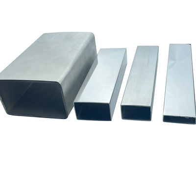 Decorativo TUBO BRILLANTE RECTANGULAR PULIÓ 600 C-304 X tubo plano de acero inoxidable de Inox de 6 METROS