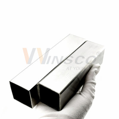 600 Grit Polido AISI 201 304 Tubo cuadrado de acero inoxidable Tubo cuadrado inoxidable para aplicaciones decorativas