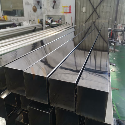 600 Grit Polido AISI 201 304 Tubo cuadrado de acero inoxidable Tubo cuadrado inoxidable para aplicaciones decorativas