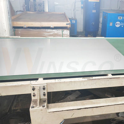 Lámina de acero inoxidable laminada en frío de 1500 mmx3000 mm 316 316L Grado 2B Fino de superficie de molino 5x10ft 0,5 mm de espesor
