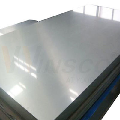 Lámina de acero inoxidable laminado en frío WinscoMetal 316 / 316L, 2.5mm, 1250×2500mm, Acabado 2B, Canto de molino