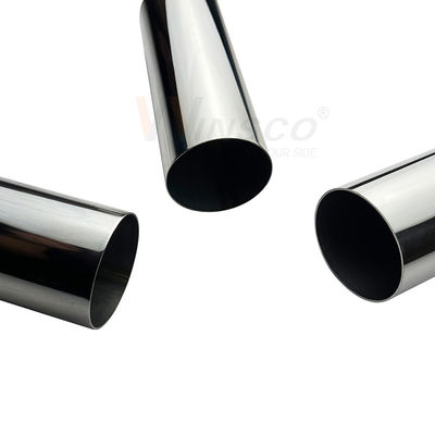 Espejo satinado acabado de 1,2 mm a 3,5 mm de espesor de pared tubo redondo de inoxidable 60,3 mm 2 3/8 'tubo de acero inoxidable 201 304 316 grado