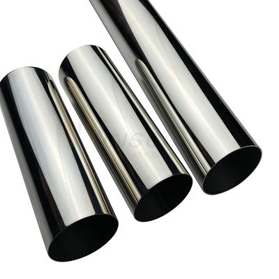 63.5mm 2 1/2' SS 201 304 316 tubo redondo de acero inoxidable superficie de satén 1,2 mm-3,5 mm espesor tubo de acero inoxidable soldado espejo