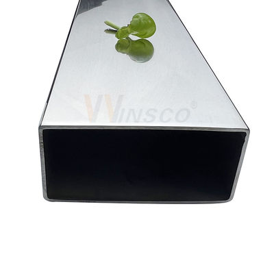 0.8mm-5.0mm espesor tubo plano de acero inoxidable 100mmx50mm de gran tamaño tubo rectangular de acero inoxidable 201 304 316 grado