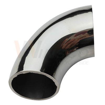 Acero inoxidable de acero inoxidable de pulido fino Accesorios de baluster de satén 201 304 316 de grado 25.4 mm 1 'Dia 66 mm Arco de acero inoxidable 90 grados Codo