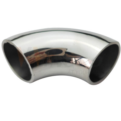 Acero inoxidable de acero inoxidable de pulido fino Accesorios de baluster de satén 201 304 316 de grado 25.4 mm 1 'Dia 66 mm Arco de acero inoxidable 90 grados Codo