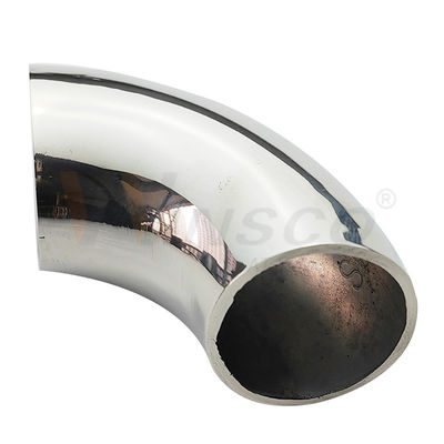 Acero inoxidable de acero inoxidable de pulido fino Accesorios de baluster de satén 201 304 316 de grado 25.4 mm 1 'Dia 66 mm Arco de acero inoxidable 90 grados Codo