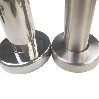 C304 C316 Capa de la base de la balaustrada de acero inoxidable para tuberías redondas de 12,7 mm 19 mm 1'' 31,8 mm 38,1 mm 2'
