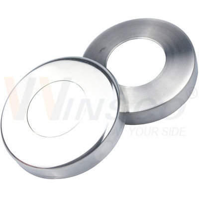 C304 C316 Capa de la base de la balaustrada de acero inoxidable para tuberías redondas de 12,7 mm 19 mm 1'' 31,8 mm 38,1 mm 2'