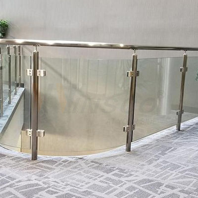 SS 304 316 Satin Mirror Flat Round Bottom Handrail Fittings 45mmx45mmx25mm Cuadrado de acero inoxidable Clamp de vidrio