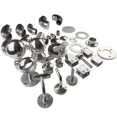Accesorios para balustradas de escaleras de acero inoxidable SUS 201 304 316 Componentes de barandillas de acero inoxidable Accesorios para maniobras de vidrio