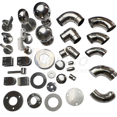 Accesorios para balustradas de escaleras de acero inoxidable SUS 201 304 316 Componentes de barandillas de acero inoxidable Accesorios para maniobras de vidrio