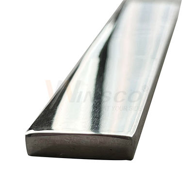 Superficie personalizable 6 metros Varilla rectangular Platina Inox SS 201 304 316 Barra plana de acero inoxidable pulido