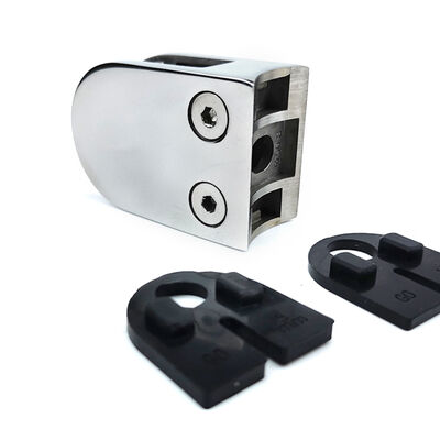 Clampada de vidrio cuadrado de acero inoxidable para barandillas y balaustradas con resistencia a la corrosión