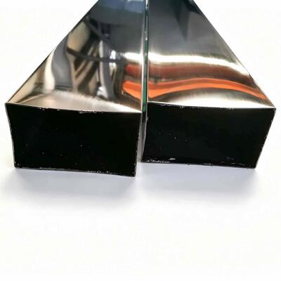 Tubería rectangular de acero inoxidable AISI 304, tubo rectangular soldado de Inox para construcción y decoración