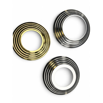 SS 201 304 piezas de popa de acero inoxidable plata oro cubierta de base de la manivela de acero inoxidable para 19 mm 1'' 2' 63.5 mm redondo Newel Post