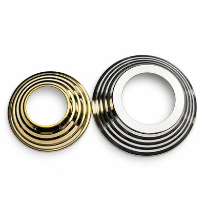 SS 201 304 piezas de popa de acero inoxidable plata oro cubierta de base de la manivela de acero inoxidable para 19 mm 1'' 2' 63.5 mm redondo Newel Post