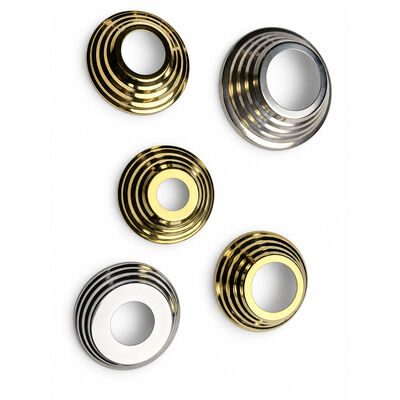 SS 201 304 piezas de popa de acero inoxidable plata oro cubierta de base de la manivela de acero inoxidable para 19 mm 1'' 2' 63.5 mm redondo Newel Post