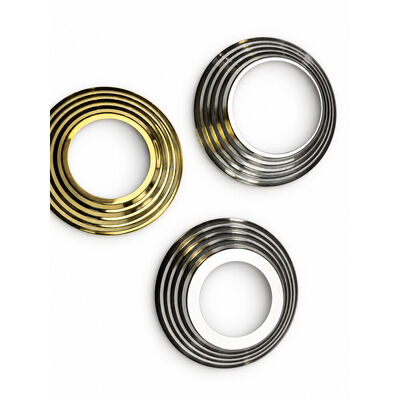 SS 201 304 piezas de popa de acero inoxidable plata oro cubierta de base de la manivela de acero inoxidable para 19 mm 1'' 2' 63.5 mm redondo Newel Post