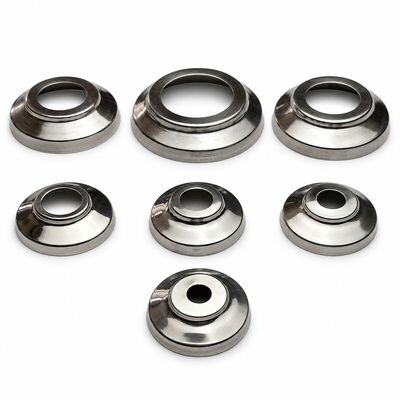 Cubiertas de base redondas de acero inoxidable 304 para Perú | Canoplas Redondas BA, 1/2–2 pulgadas
