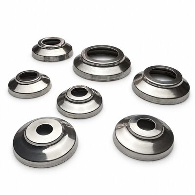 Cubiertas de base redondas de acero inoxidable 304 para Perú | Canoplas Redondas BA, 1/2–2 pulgadas