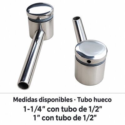 Soporte de acero inoxidable para vidrio para sistemas de barandillas | Soporte para Vidrio