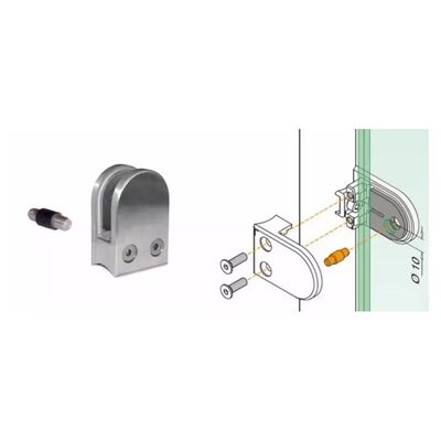 Clampas de vidrio de acero inoxidable para barandillas y balaustradas