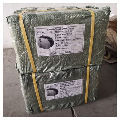 Clampas de vidrio de acero inoxidable para barandillas y balaustradas