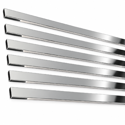 Tubo rectangular de acero inoxidable pulido espejo 8K de 30x10 mm SUS 304 316 201 para muebles y decoración de baños