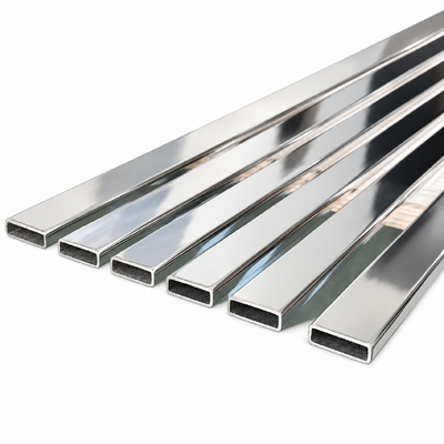 Tubo rectangular de acero inoxidable pulido espejo 8K de 30x10 mm SUS 304 316 201 para muebles y decoración de baños