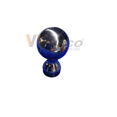 Grado 304 316 Accesorios de escaleras de acero inoxidable de 80 mm Dia Balón de barandilla decorativa de acero inoxidable para tubo redondo de 50,8 mm 2 pulgadas