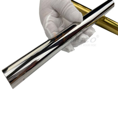 0.4mm-3.0mm Superficie de satén de espejo 1 3/8' tubo de metal inoxidable 201 304 316 de grado 35mm Dia tubo redondo de acero inoxidable