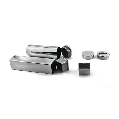 SUS 201 304 316 Stainless Steel Round and Square Tube End Caps for Handrails