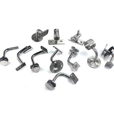 Soporte de pasamanos de acero inoxidable 201/304/316 para montaje en pared, accesorios de soporte para barandilla de escalera