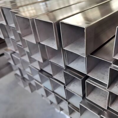 Tubos cuadrados y rectangulares de acero inoxidable de 10x10 mm a 200x200 mm con espesor de pared de 1,5-5,0 mm para construcción y barandillas