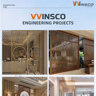 PVD Coated Stainless Steel Tube - Custom Length Decorative Pipe in 201/304/316 by WinscoMetal