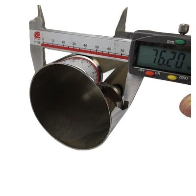 3'' OD 1.2mm-5.0mm espesor tubo redondo de inoxidable SUS 201 304 316 espejo satinado acabado 76.2mm tubo de acero inoxidable